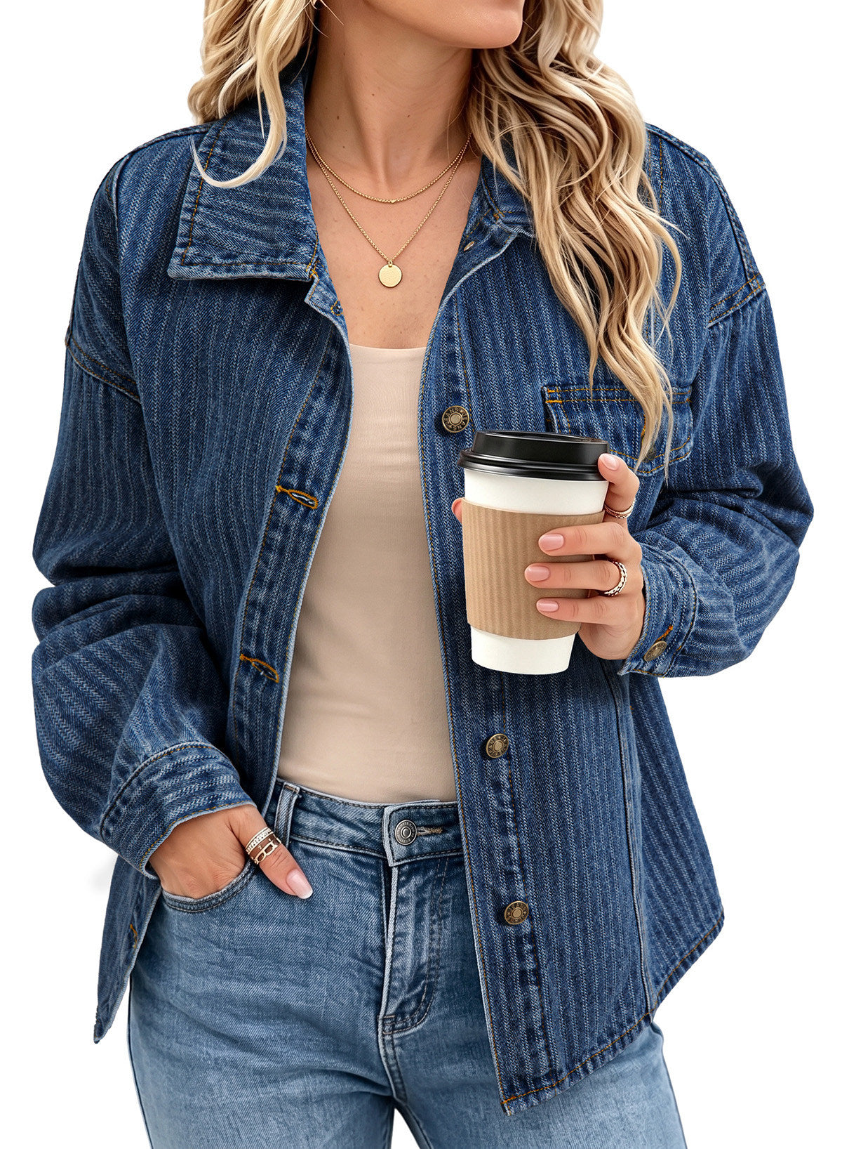 Dokotoo Denim Jackets for Women 2026 Trendy Shacket