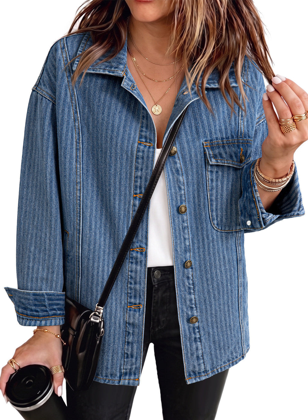 Dokotoo Denim Jackets for Women 2026 Trendy Shacket