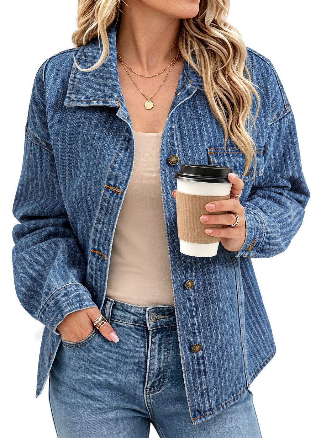 Dokotoo Denim Jackets for Women 2026 Trendy Shacket