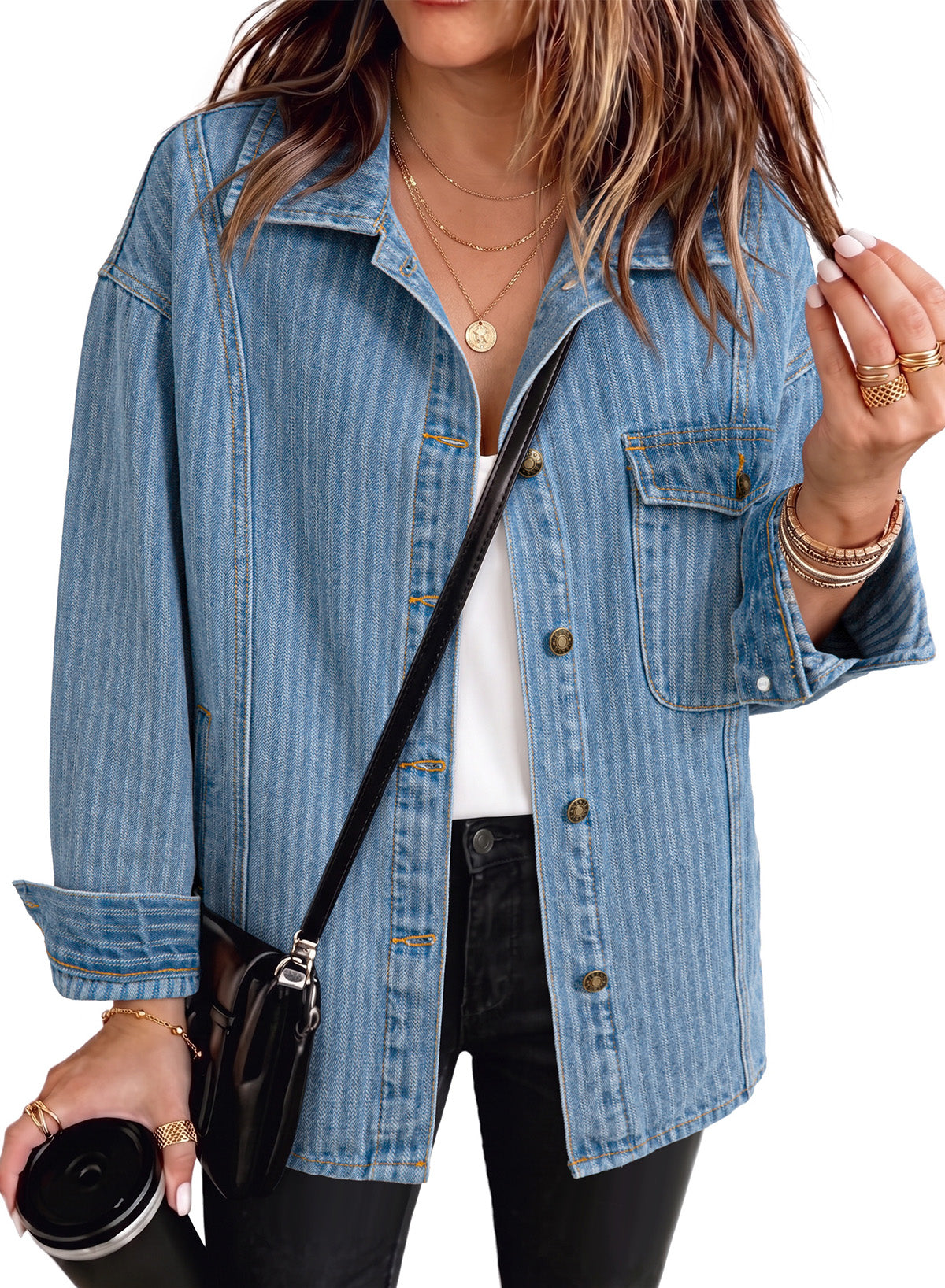 Dokotoo Denim Jackets for Women 2026 Trendy Shacket