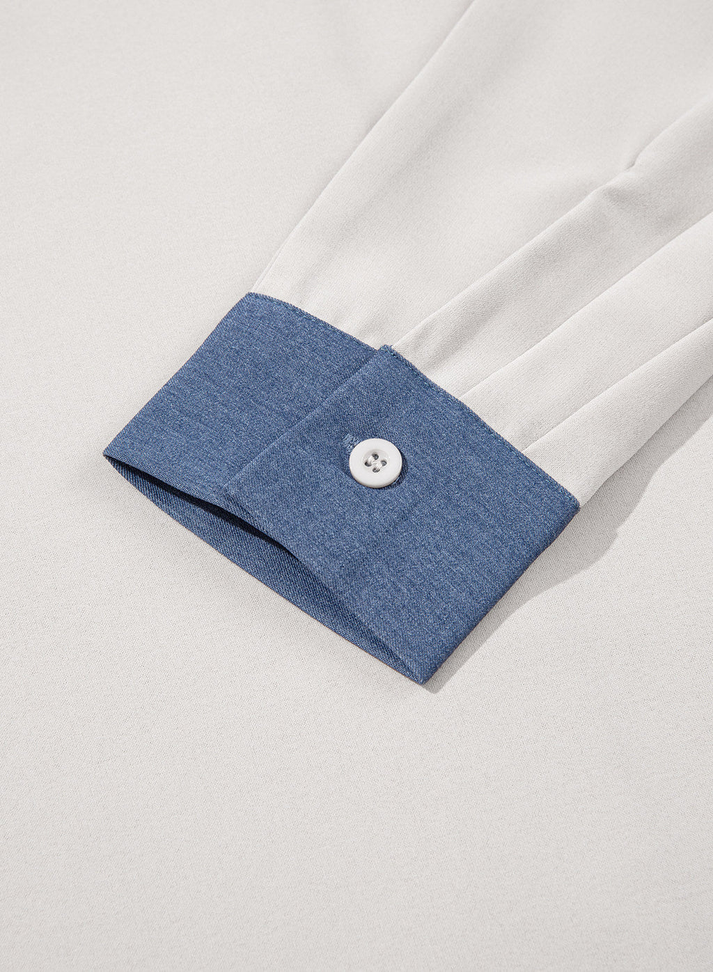 Dokotoo Button Down Shirts for Women Long Sleeve Denim Patchwork Tops