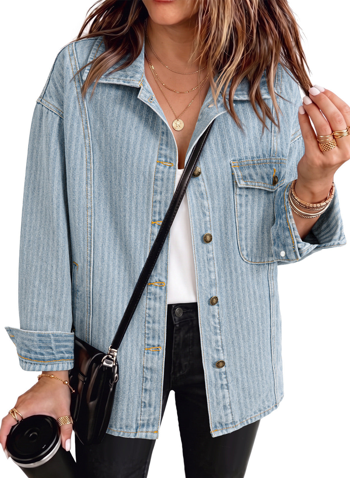 Dokotoo Denim Jackets for Women 2026 Trendy Shacket