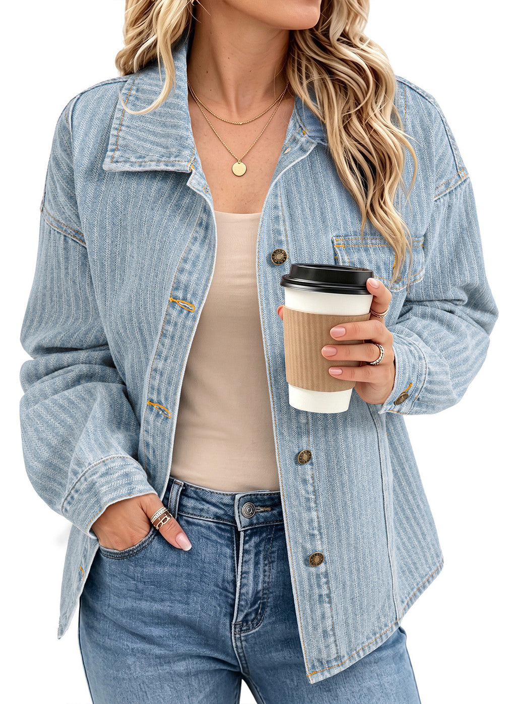 Dokotoo Denim Jackets for Women 2026 Trendy Shacket