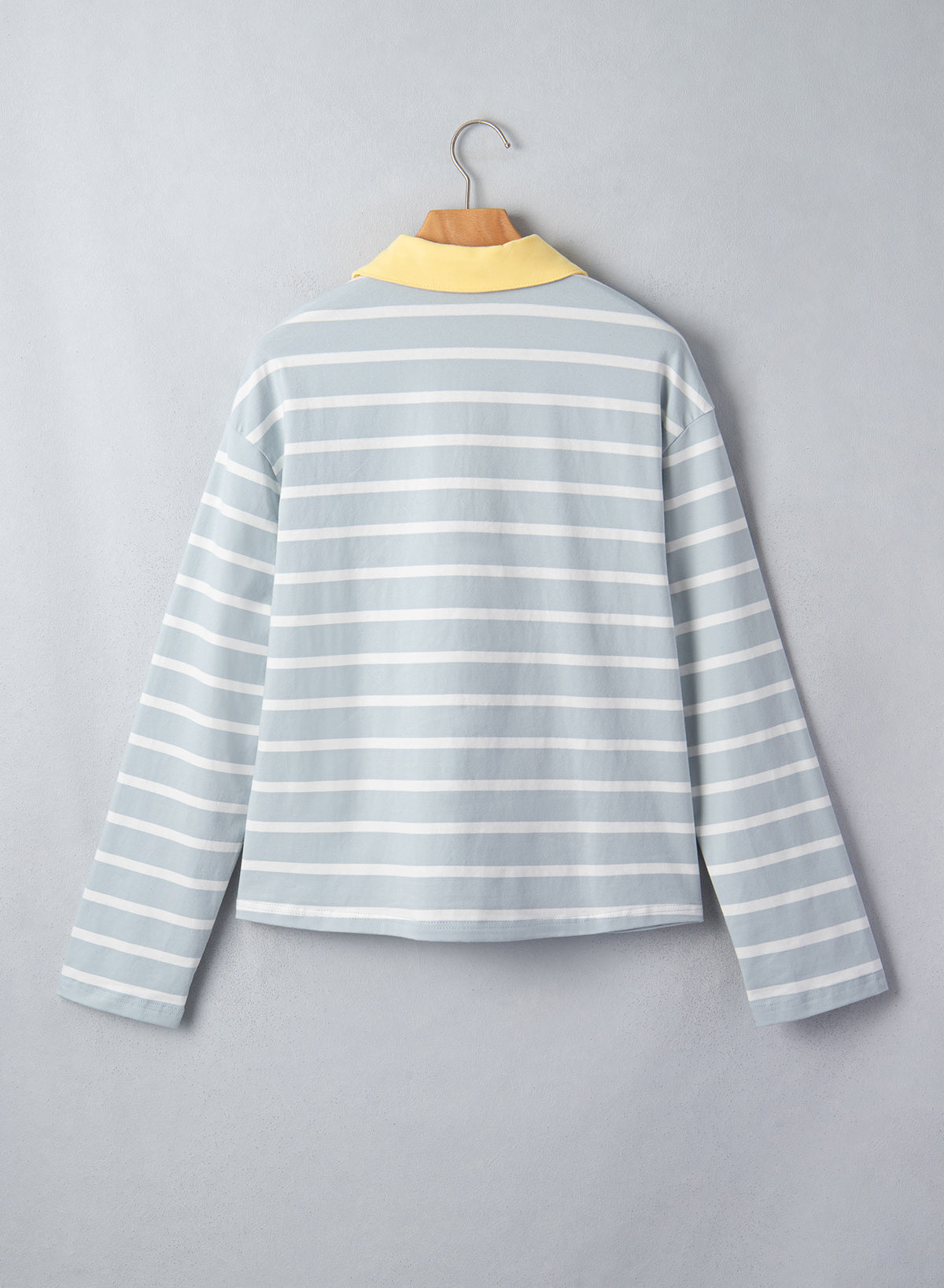Dokotoo Womens Tops Long Sleeve Striped Color Block Button Down Shirts