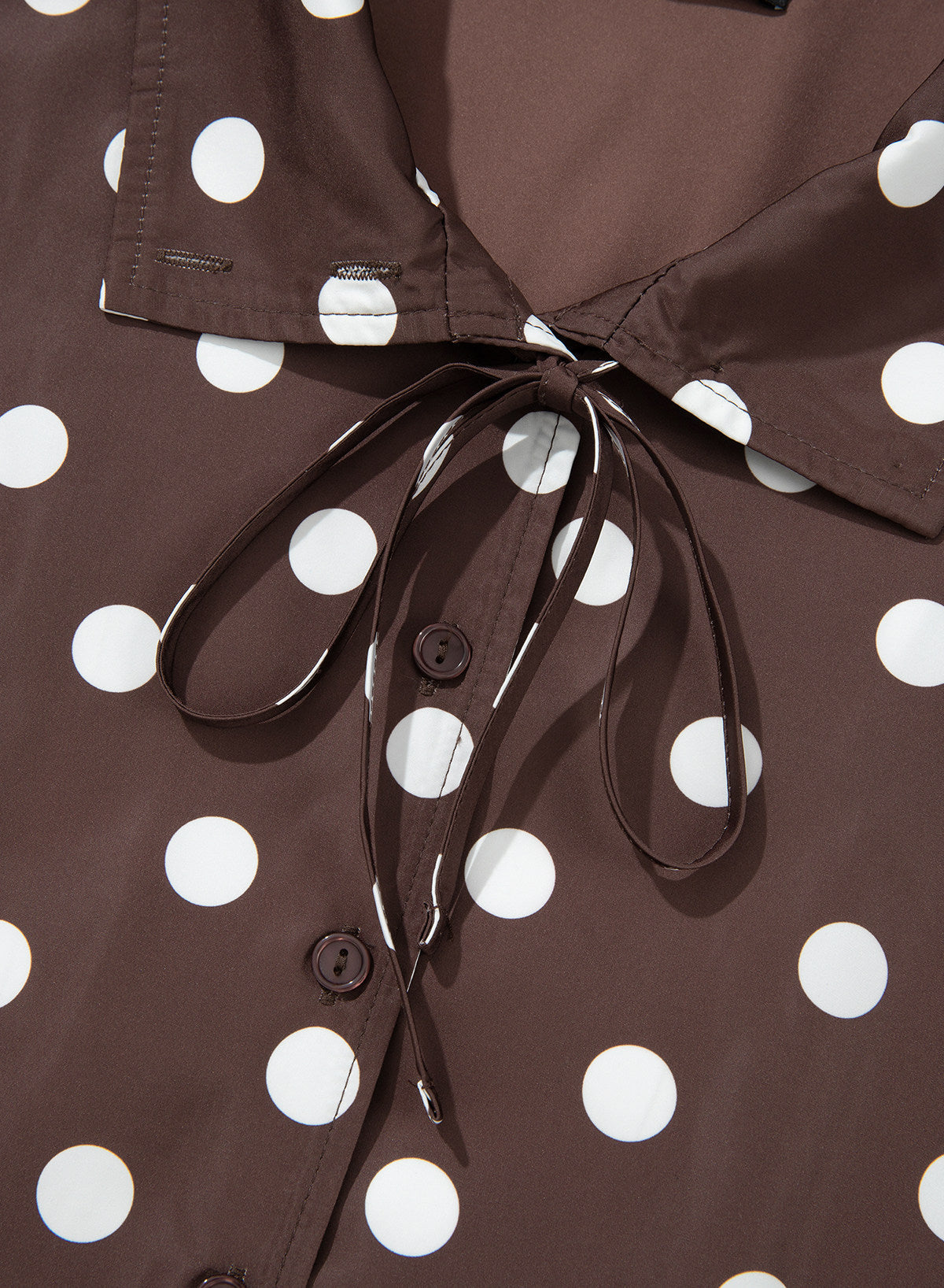 Dokotoo Womens Cropped Jacket Drawstring Zip Up Polka Dot Oversized Coats