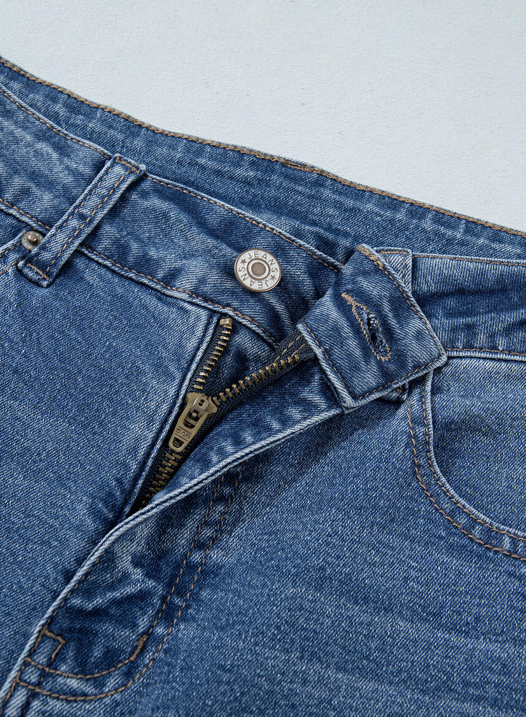 Jeans for Women Wide Leg Denim Stretch Pants with Scarf Belt