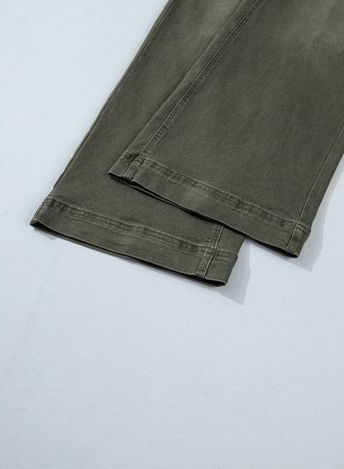 Jeans for Women Wide Leg Denim Stretch Pants with Scarf Belt
