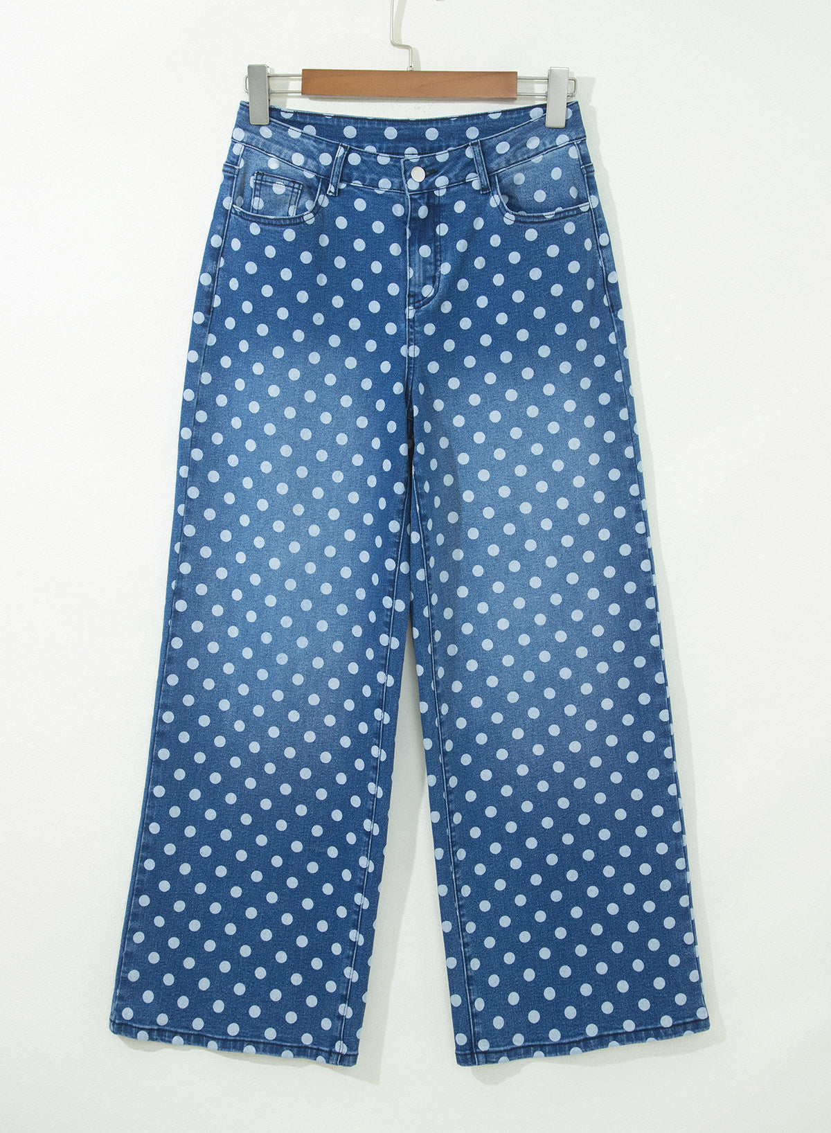 Dokotoo Women's Wide Leg Jeans Floral Print Baggy Denim Pants with Pockets