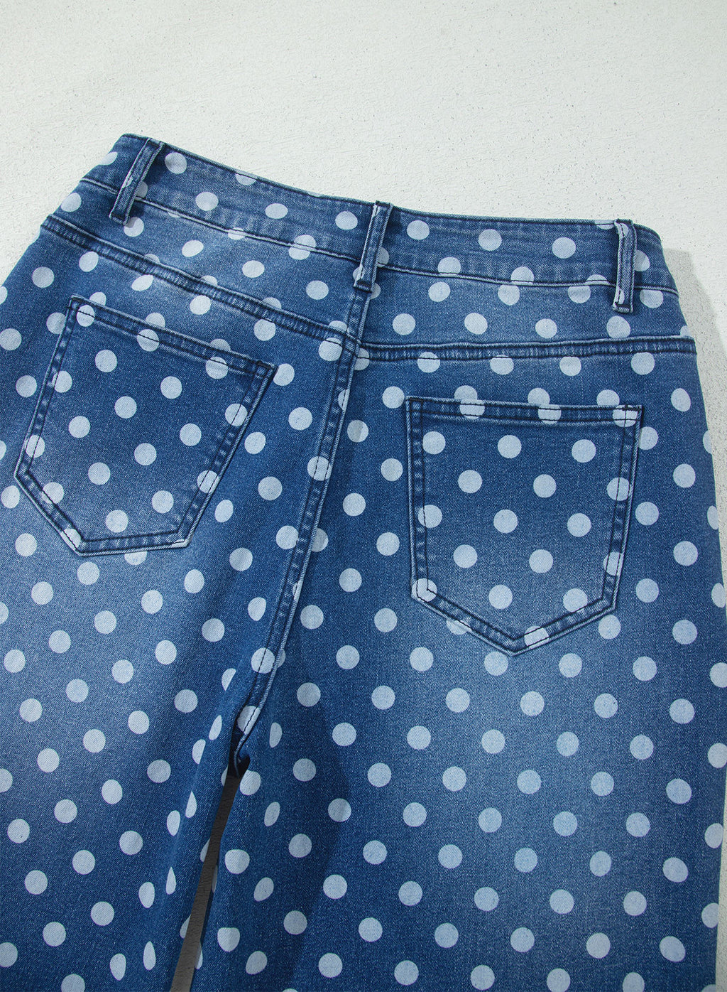 Dokotoo Women's Wide Leg Jeans Floral Print Baggy Denim Pants with Pockets