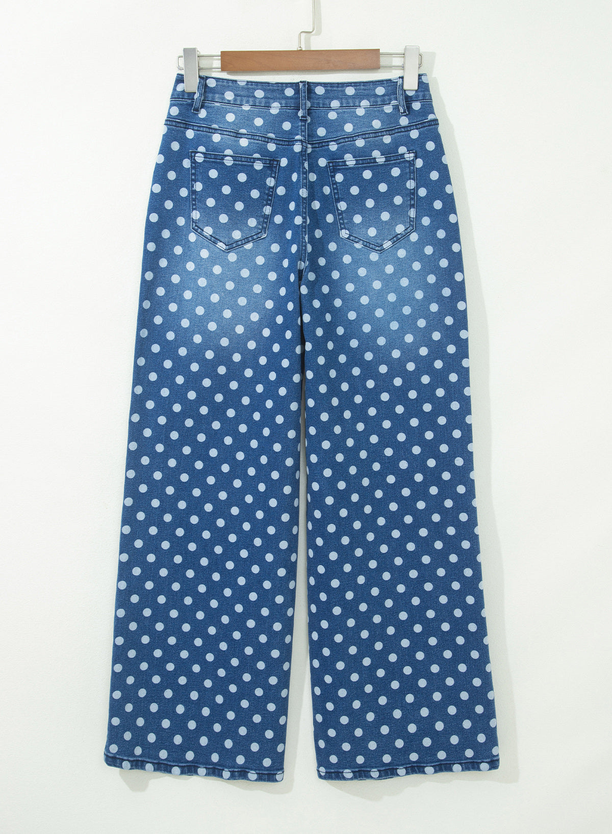Dokotoo Women's Wide Leg Jeans Floral Print Baggy Denim Pants with Pockets