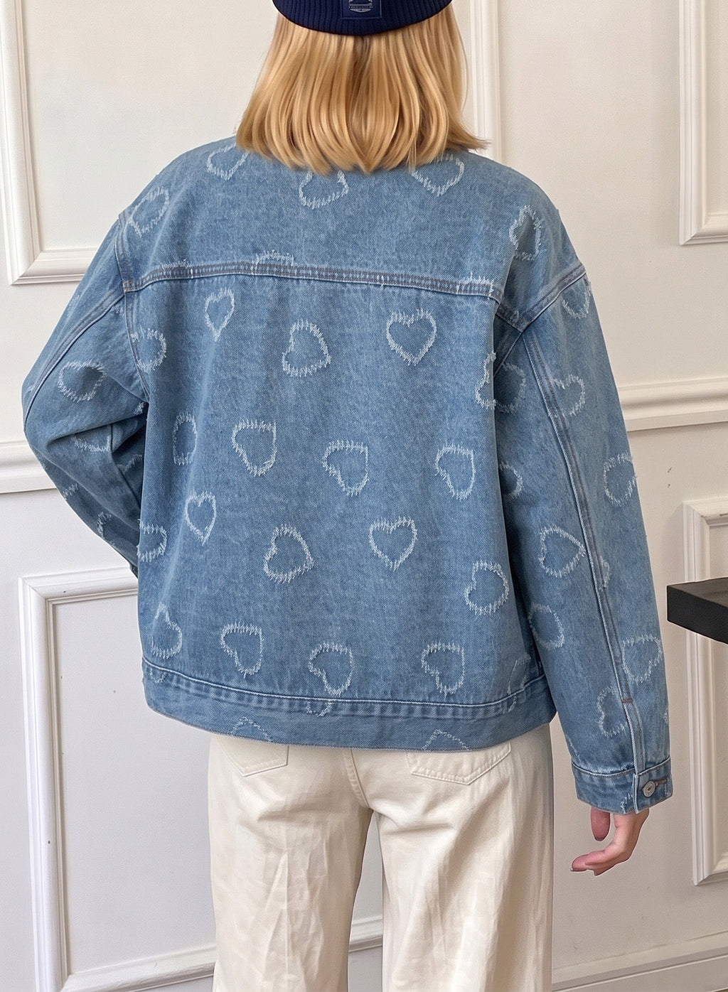 Dokotoo Womens Denim Jacket Oversized Button Down Jean Coats with Pockets
