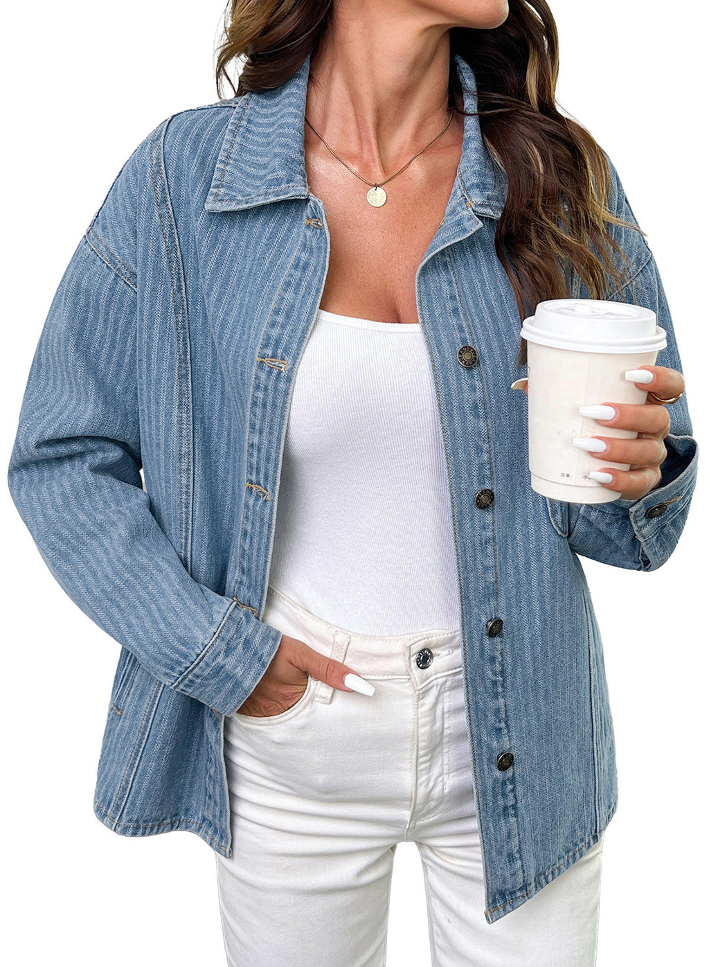Dokotoo Denim Jackets for Women 2026 Trendy Shacket