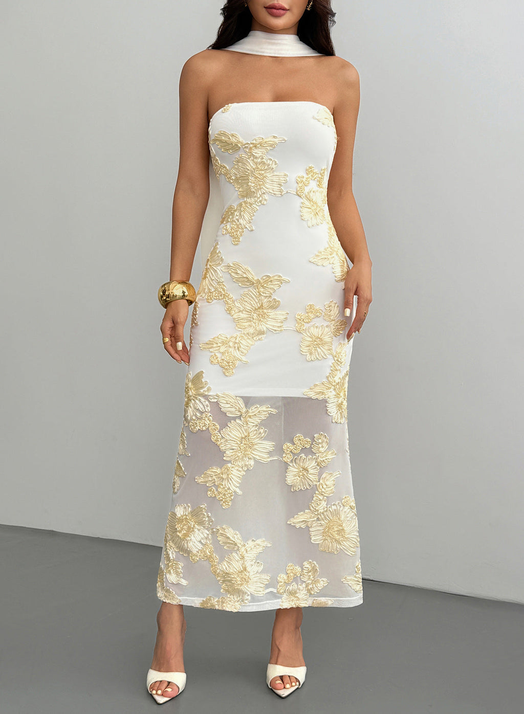 Dokotoo 2026 Summer Slim Strapless Formal Cocktail Wedding Guest Dresses