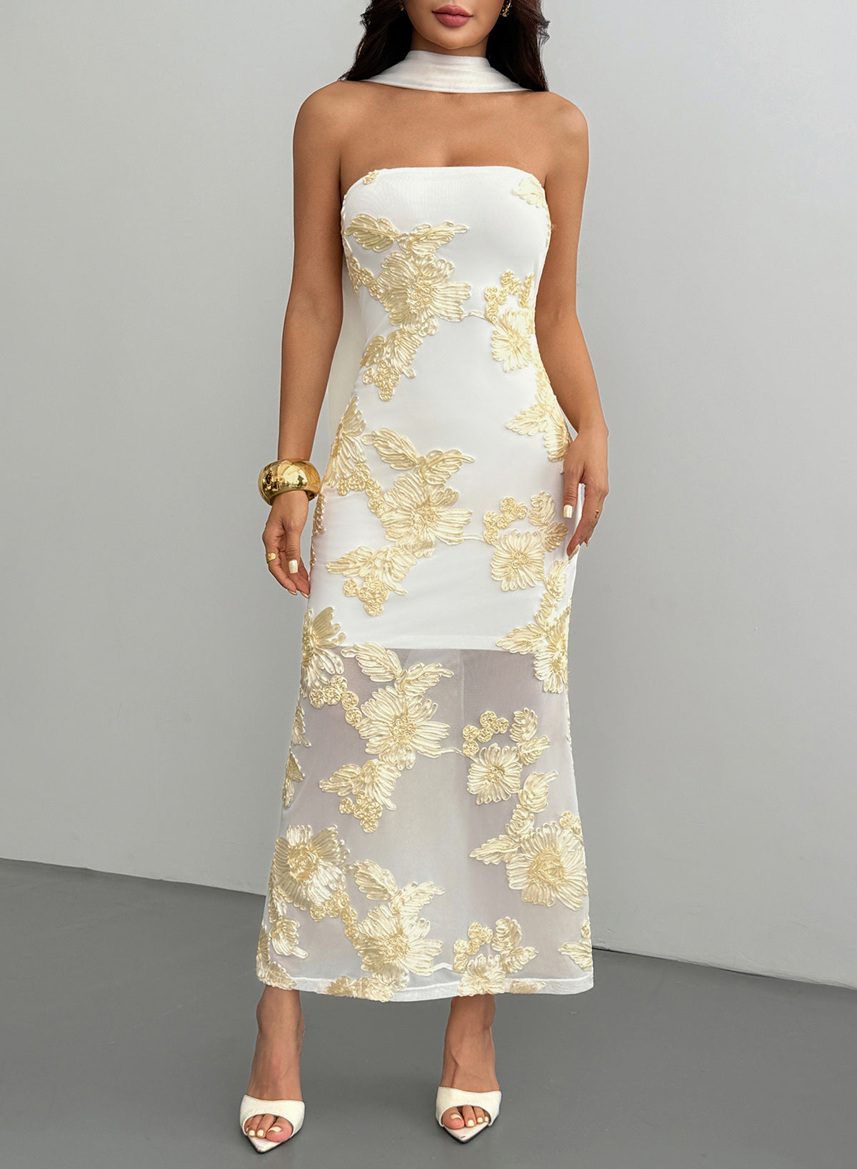 Dokotoo 2026 Summer Slim Strapless Formal Cocktail Wedding Guest Dresses