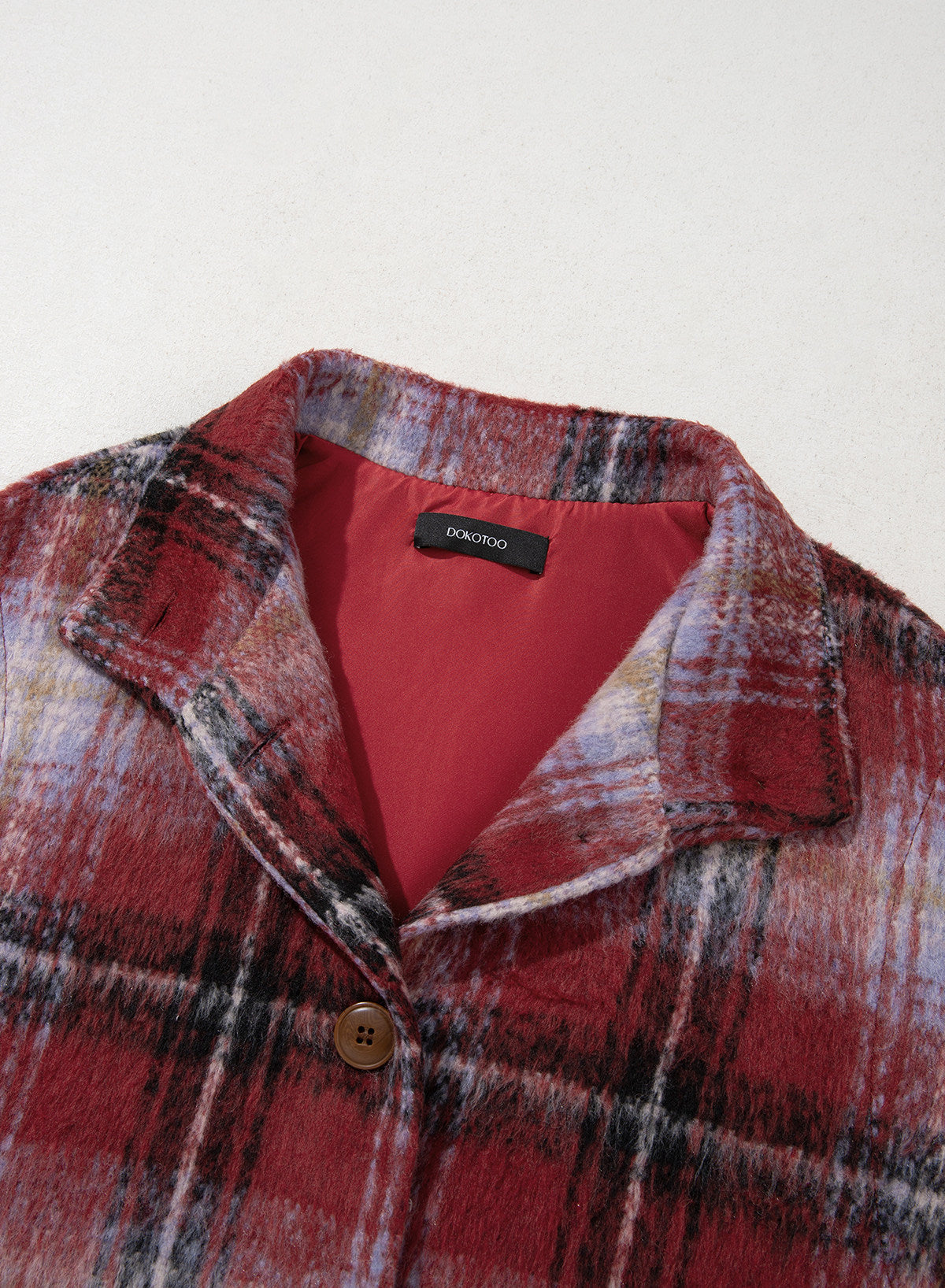 Dokotoo Oversized Plaid Vest Tops for Women Fleece Cap Sleeve Coats