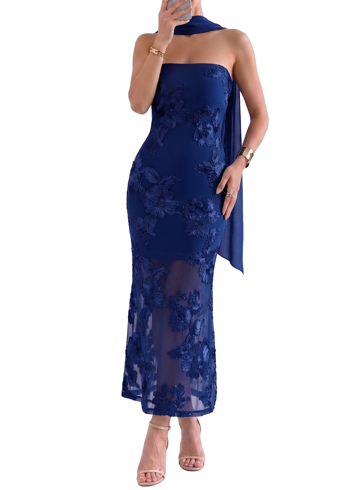 Dokotoo 2026 Summer Slim Strapless Formal Cocktail Wedding Guest Dresses