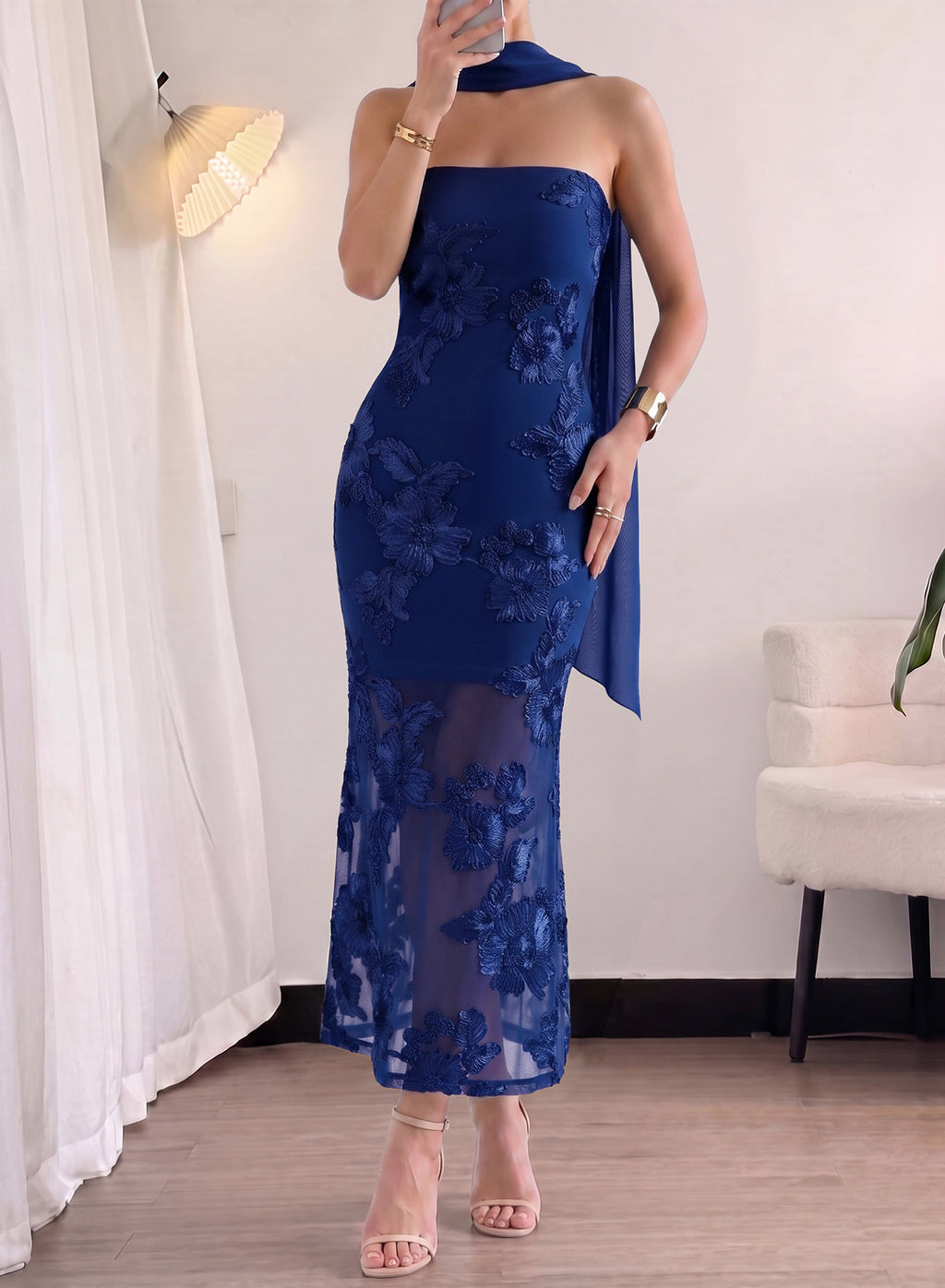 Dokotoo 2026 Summer Slim Strapless Formal Cocktail Wedding Guest Dresses