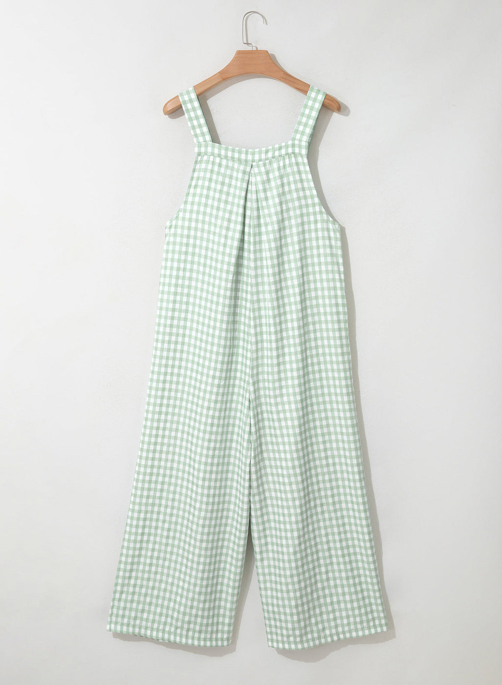Dokotoo Women's Sleeveless Bib Overall Casual Gingham Jumpsuits
