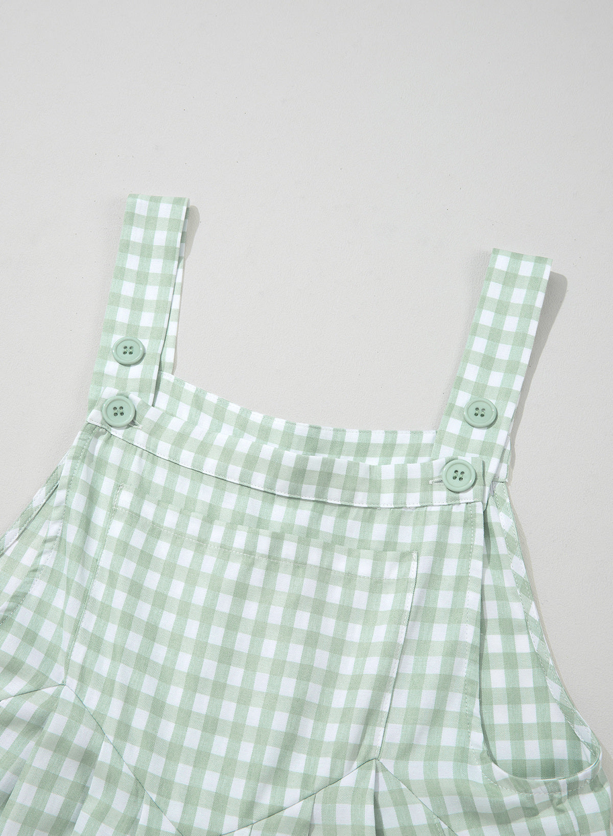 Dokotoo Women's Sleeveless Bib Overall Casual Gingham Jumpsuits