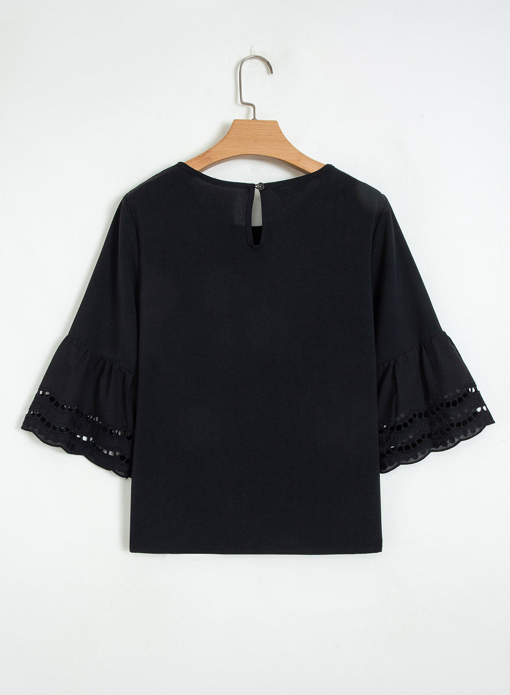 Dokotoo Womens Half Sleeve Hollow Out Ruffle Shirts 2026 Fall Tops Blouses