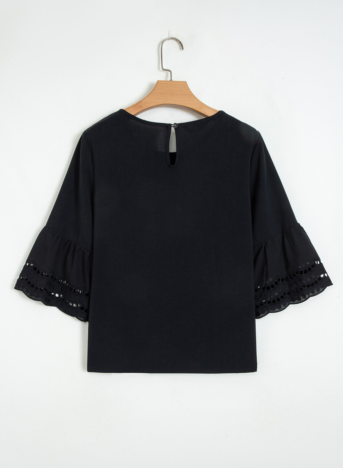 Dokotoo Womens Half Sleeve Hollow Out Ruffle Shirts 2026 Fall Tops Blouses