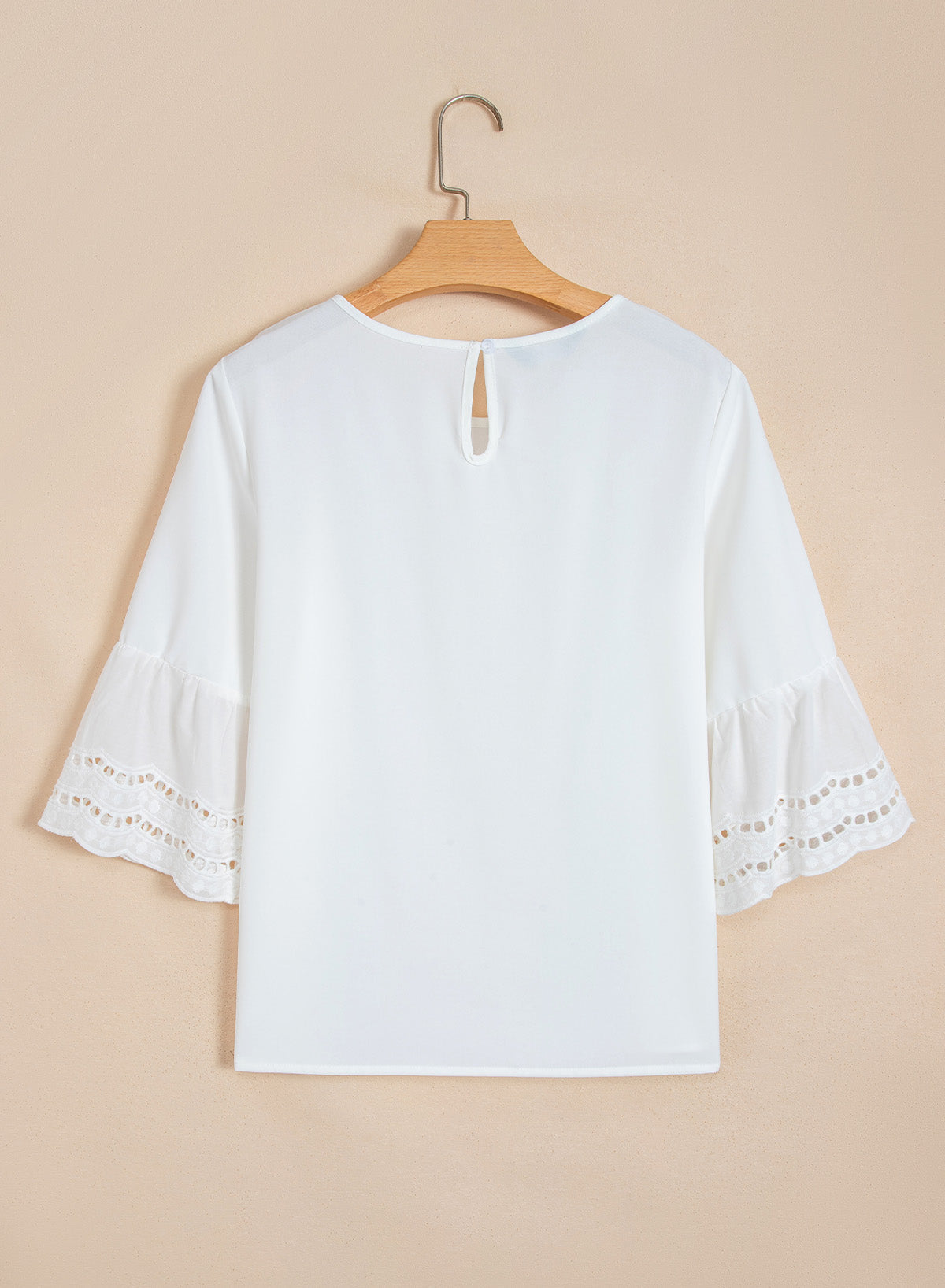 Dokotoo Womens Half Sleeve Hollow Out Ruffle Shirts 2026 Fall Tops Blouses