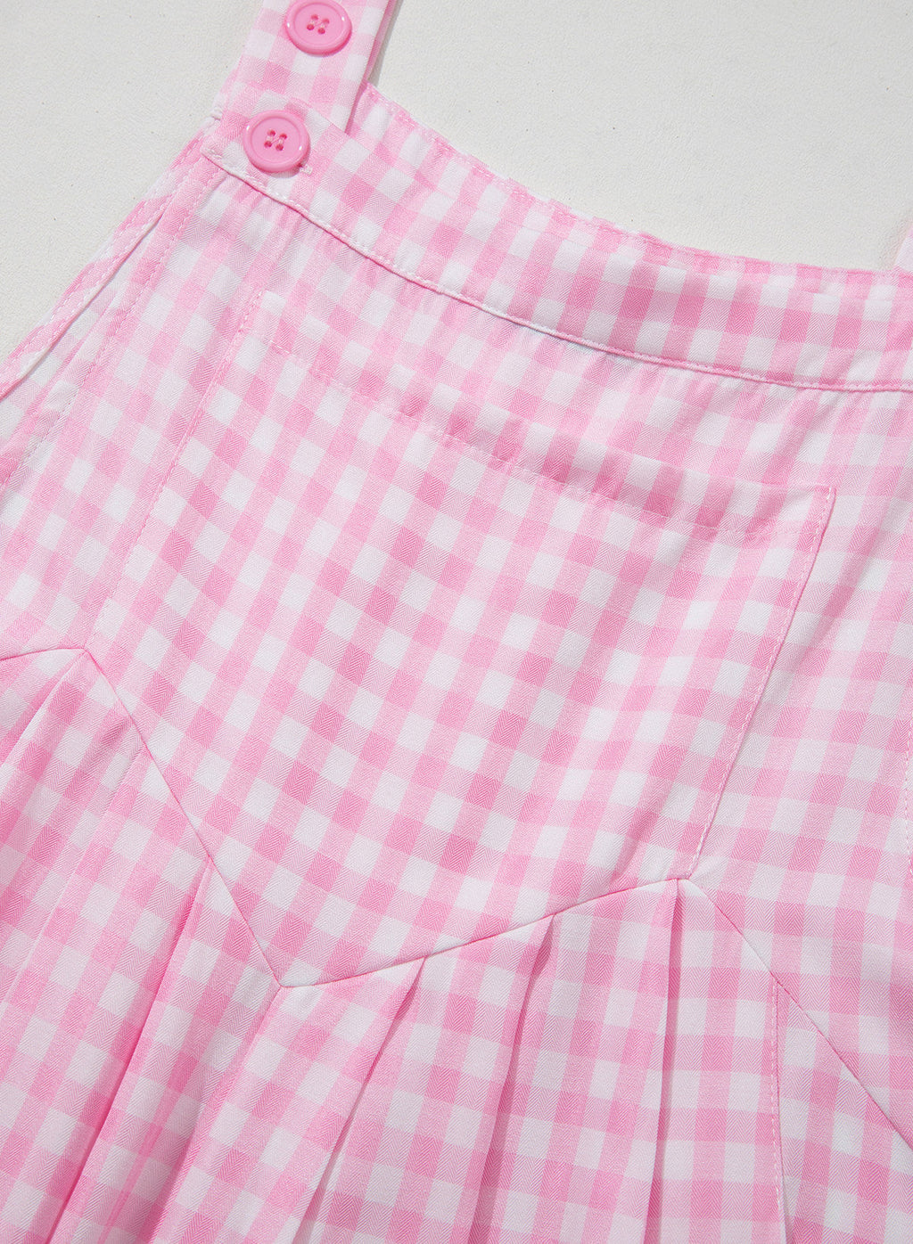 Dokotoo Women's Sleeveless Bib Overall Casual Gingham Jumpsuits
