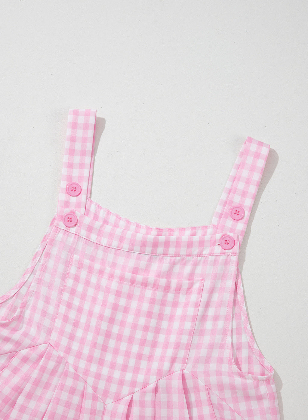 Dokotoo Women's Sleeveless Bib Overall Casual Gingham Jumpsuits