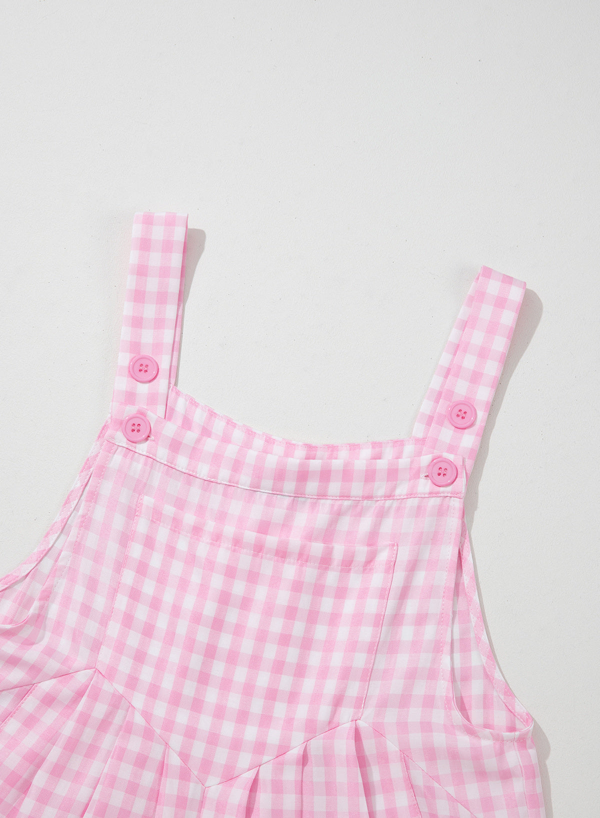 Dokotoo Women's Sleeveless Bib Overall Casual Gingham Jumpsuits