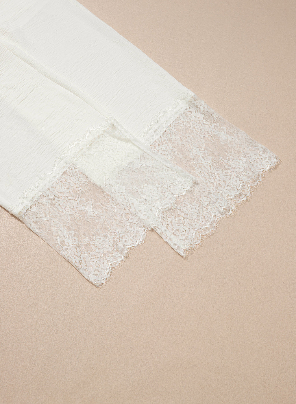 Dokotoo Cropped Lace Pants Women Casual Palazzo Flowy High Waist Trousers