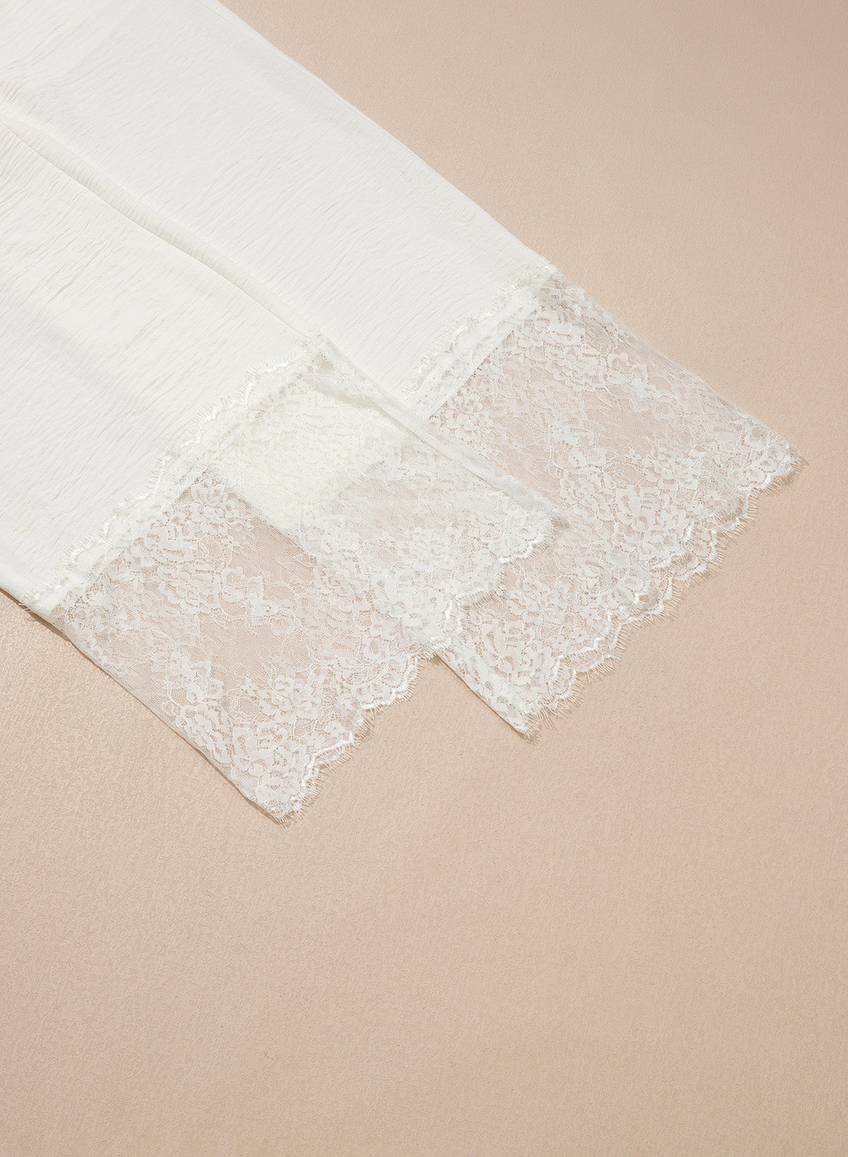 Dokotoo Cropped Lace Pants Women Casual Palazzo Flowy High Waist Trousers