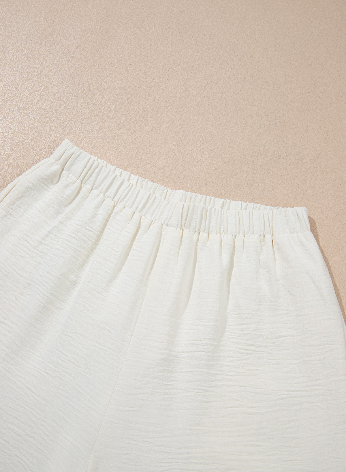 Dokotoo Cropped Lace Pants Women Casual Palazzo Flowy High Waist Trousers