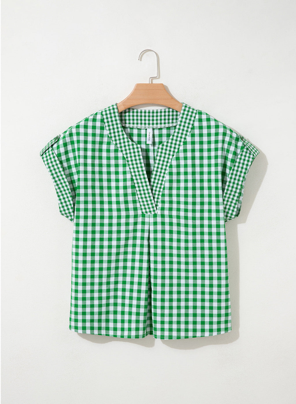 Dokotoo Womens Summer Tops Cap Sleeve Plaid V Neck T Shirts 2026 Outfits