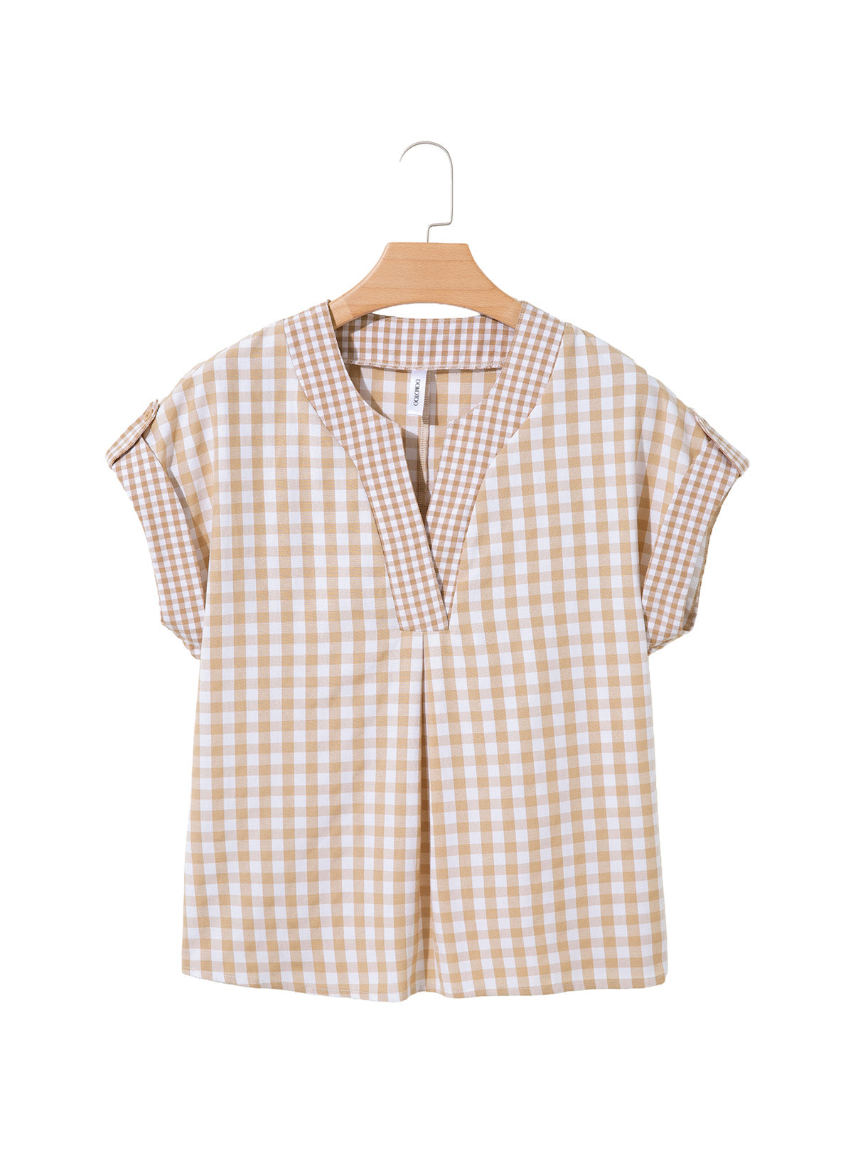 Dokotoo Womens Summer Tops Cap Sleeve Plaid V Neck T Shirts 2026 Outfits
