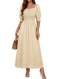Dokotoo Womens Formal Dresses 2026 Summer Swiss Dot Maxi Dress