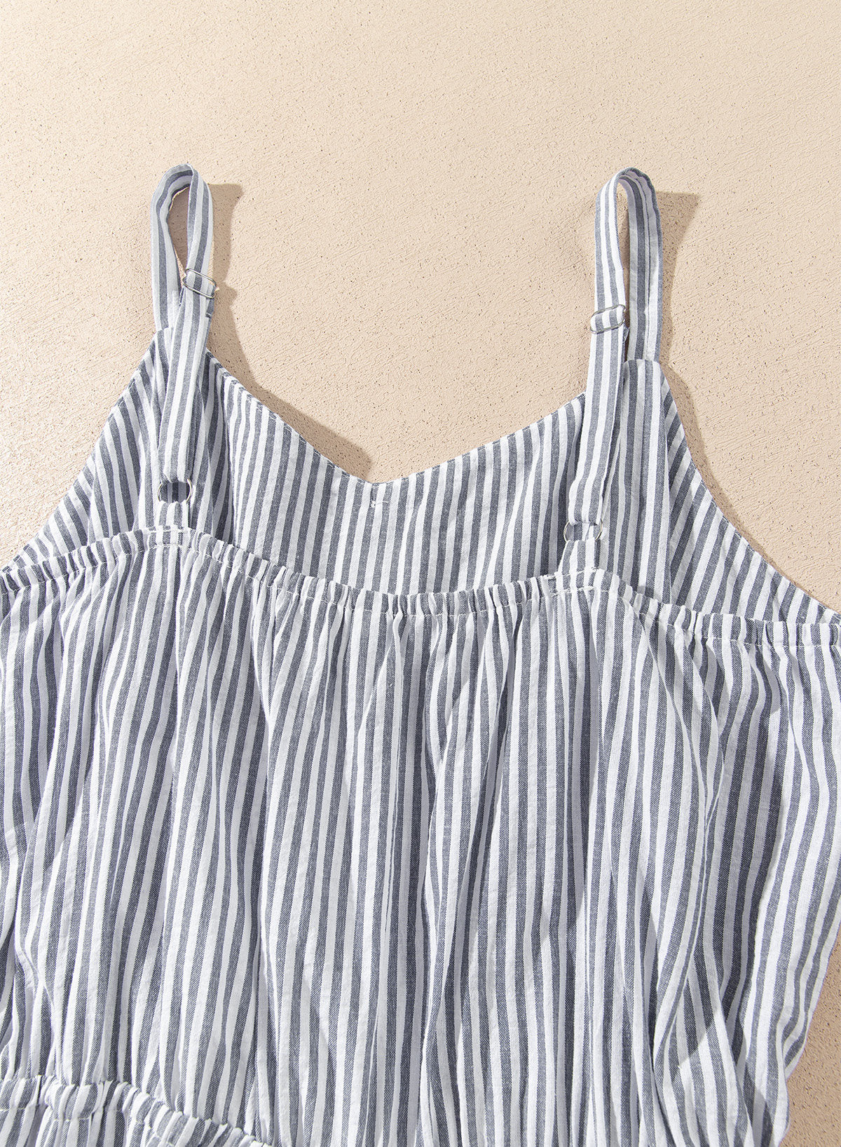 Dokotoo Women's Striped Sleeveless Jumpsuit Summer Rompers